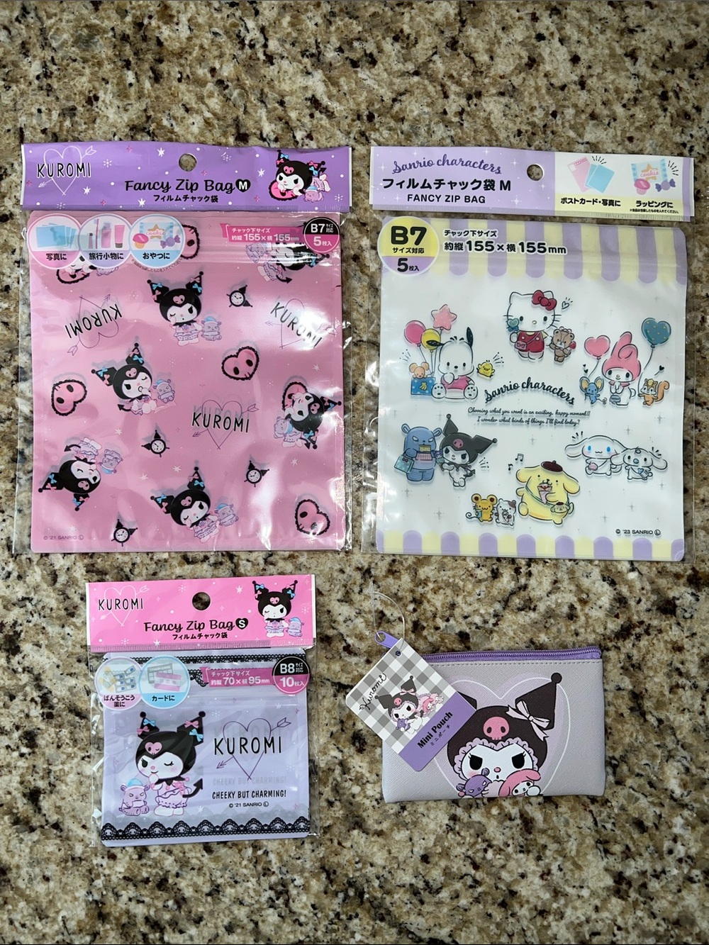 Daiso Sanrio Cute Sanrio Organizer Pouches Daiso